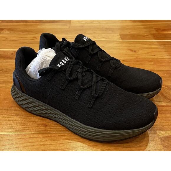 NEW NoBull Ripstop Unisex Sneakers Size Women’s 9.5 Men's 8 Black Lace Up - Picture 8 of 12